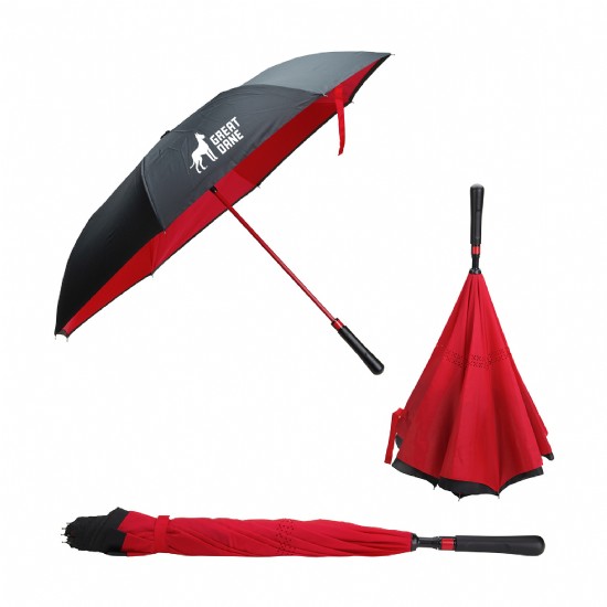 46" Auto Open and Close Folding Inversion Umbrella