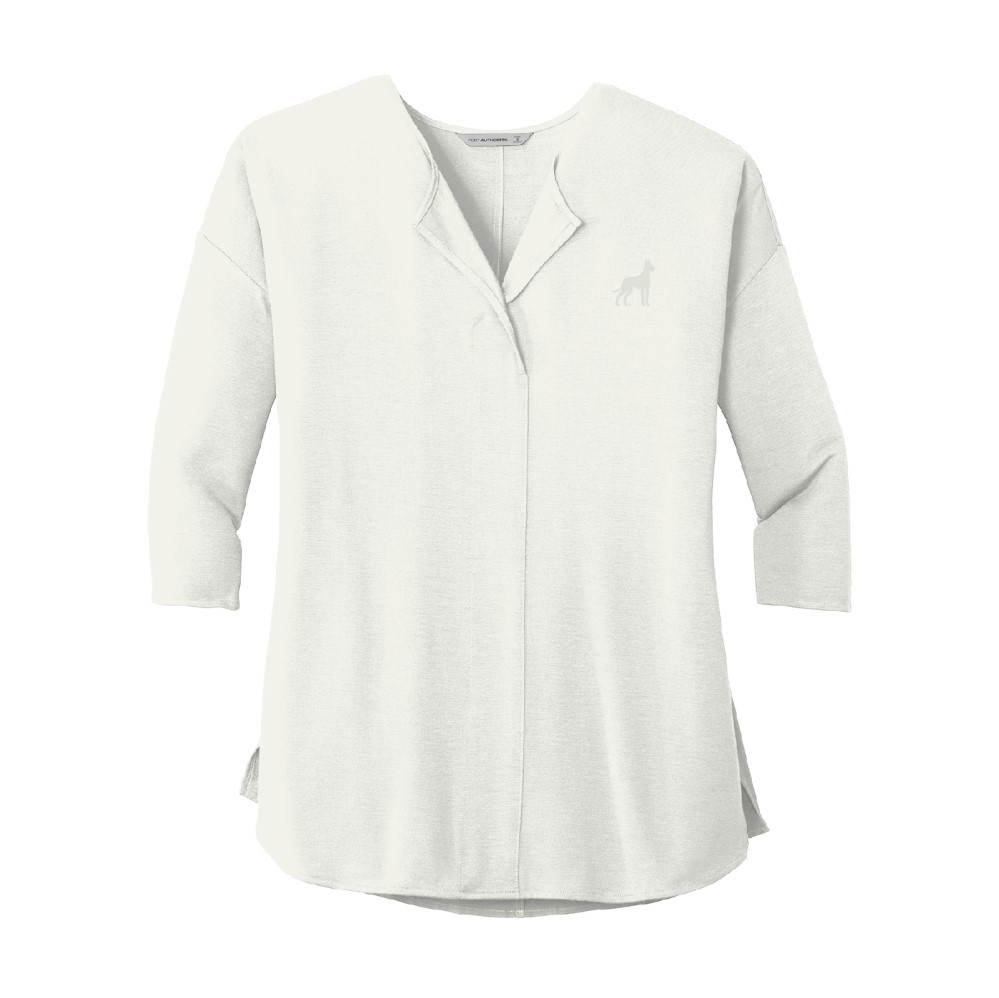 Port Authority Ladies Concept 3/4-Sleeve Soft Split Neck Top