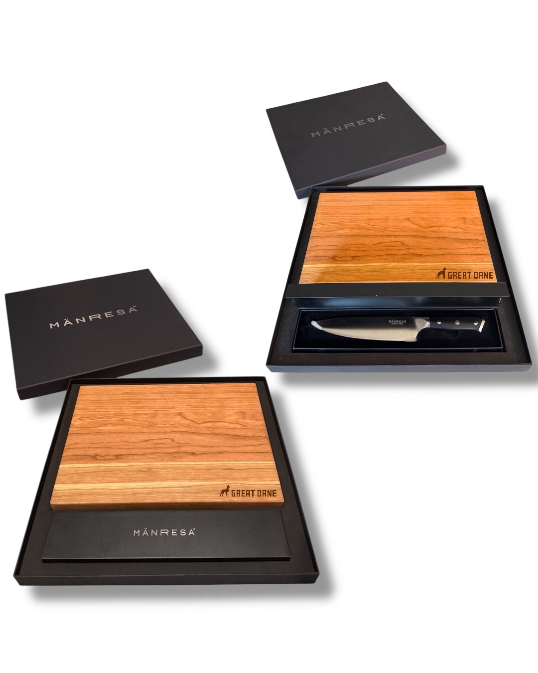 MANRESA Premium Butcher Block & Knife Set